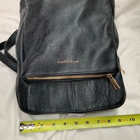 Divina Firenze Black Leather Backpack - Picture 6 of 11